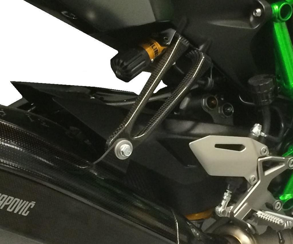 Support de fixation d'échappement pour amortisseur Öhlins RR (Ninja H2R)
